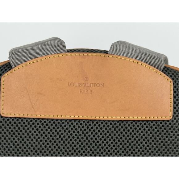 Louis Vuitton Monogram Gray Nylon Backpack Gold Hardware R-1 - Picture 3 of 16